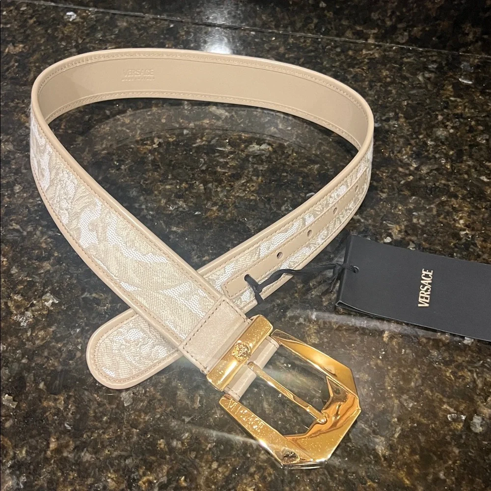 VERSACE Medusa Heritage Barocco Jacquard Belt 4 cm (70/28 - 32in long)